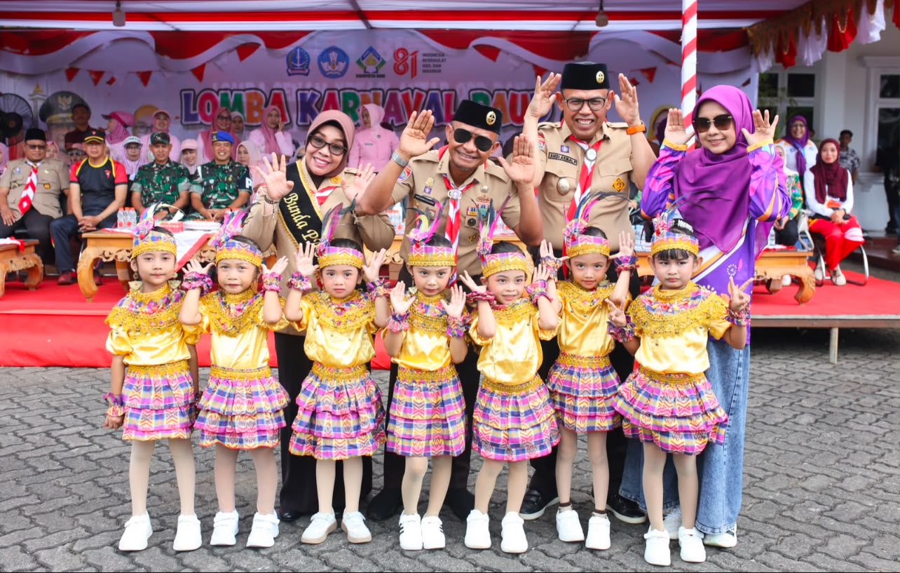 1.350 Anak PAUD dari 27 Kecamatan Meriahkan Karnaval Kemerdekaan Terbesar di Bone